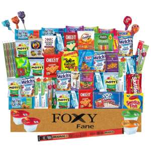 60 count Gift Snack Box – Ultimate Care Package with Variety
